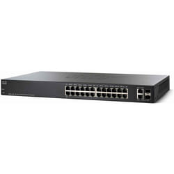 Cisco Small Business SF220-24P Géré L2 Fast Ethernet (10/100) Connexion Ethernet, supportant l'alimentation via ce port (PoE) Noir