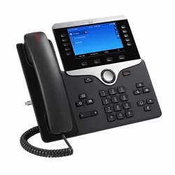 Cisco 8841, Téléphone IP, Noir, Argent, Combiné filaire, Sur bureau/mural, Numérique, 12,7 cm (5")