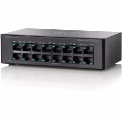 Cisco Small Business SG110-16HP, Non-géré, L2, Gigabit Ethernet (10/100/1000), Connexion Ethernet, supportant l'alimentation  ...