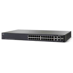 Cisco SG350-28P Géré L3 Gigabit Ethernet (10/100/1000) Connexion Ethernet, supportant l'alimentation via ce port (PoE) Noir