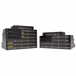 Cisco SF250-48HP-K9-EU, Géré, L2, Fast Ethernet (10/100), Connexion Ethernet, supportant l'alimentation via ce port (PoE)