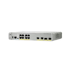 Cisco WS-C3560CX-8PT-S commutateur réseau Géré Gigabit Ethernet (10/100/1000) Connexion Ethernet, supportant l'alimentation via ce port (PoE) Blanc