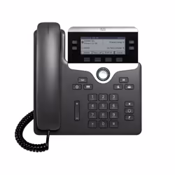 Cisco 7821, Téléphone IP, Noir, Argent, Combiné filaire, Polycarbonate, Sur bureau/mural, 2 lignes