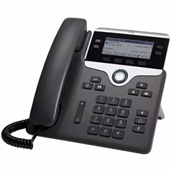 Cisco 7841, Téléphone IP, Noir, Argent, Combiné filaire, Polycarbonate, Sur bureau/mural, 4 lignes