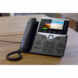 Cisco 8811, Téléphone IP, Noir, Combiné filaire, Sur bureau/mural, LCD, 800 x 480 pixels