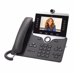 Cisco IP PHONE 8845, Téléphone IP, Charbon de bois, Combiné filaire, Polycarbonate, Sur bureau/mural, LCD