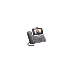 Cisco CP-8865NR-K9=, Téléphone IP, Charbon de bois, Combiné filaire, ABS, Sur bureau/mural, Numérique