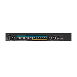 Cisco Small Business SG350X-8PMD Géré L2/L3 Gigabit Ethernet (10/100/1000) Connexion Ethernet, supportant l'alimentation via ce port (PoE) 1U Noir