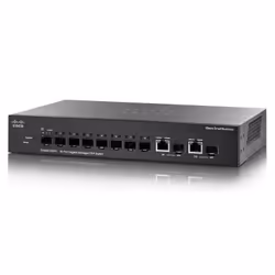 Cisco Small Business SG350-10SFP, Géré, L2/L3, Grille de montage, 1U