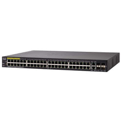 Cisco SG350-52MP Géré L3 Gigabit Ethernet (10/100/1000) Connexion Ethernet, supportant l'alimentation via ce port (PoE) 1U Noir