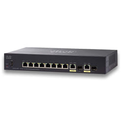 Cisco Small Business SF352-08P Géré L2/L3 Fast Ethernet (10/100) Connexion Ethernet, supportant l'alimentation via ce port (PoE) 1U Noir