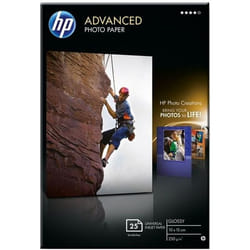 HP Papier photo à finition glacée Advanced, 250 g/m2, 10 x 15 cm (101 x 152 mm), 25 feuilles