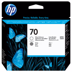 HP 70 optimiseur de brillant et tête d'impression DesignJet grise, HP DesignJet Z2100, Z3100 and Z3200 Photo Printer series,  ...