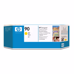 HP 90 tête d'impression et dispositif de nettoyage de tête d'impression DesignJet jaune, HP DesignJet 4000/4500 Printer serie ...