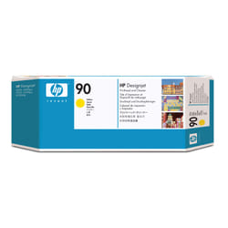 HP 90 tête d'impression et dispositif de nettoyage de tête d'impression DesignJet jaune