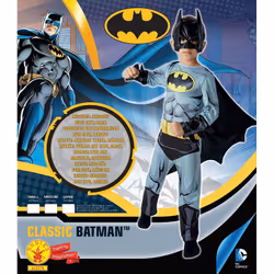Rubie's Batman - Déguisement Classique Comic Book Taille M, Mâle, M, Noir, Gris, Jaune, Polyester, Plastique, 5 an(s), 6 an(s ...