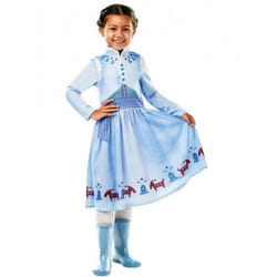 Déguisement Anna Joyeuses Fêtes avec Olaf fille - Disney - La Reine des Neiges - Bleu - Enfant - 3 ans et plus