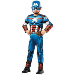 Déguisement Captain America Garçon - Avengers - Modèle Personnage Fiction - Bleu Blanc - Polyester