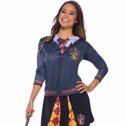 Haut Adulte Gryffondor - RUBIES - Personnage Fiction - Licence Harry Potter - Polyester - Bleu