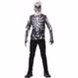 FORTNITE - RUBIES - Top Ado Skull Trooper - Manches longues cagoule et brassard - Enfant 9 ans et plus - Noir