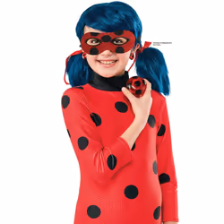 Kit Ladybug Miraculous - RUBIES - Loup pailleté Yoyo Boucles doreilles - Rouge - Enfant 3+ ans
