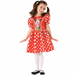 Rubie's 3883859, Robe de déguisement, Enfant, Femelle, Bande dessinée, Minnie Mouse, L