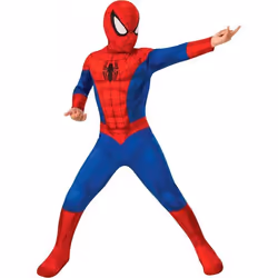 SPIDER-MAN CLASSIQUE AVEC DES MUSCLES Déguisement COSTUME TAILLE 8-10 ANS garçon carnaval mardi gras Halloween