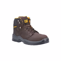 Chaussure de Sécurité Striver S3 Marron T40 Caterpillar Chaussure haute de sécurité. 2 crochets de laçage rapide. Tige cuir n ...