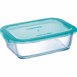 Boîte de conservation rectangulaire hermétique 82 cl Keep'n Box + Couvercle Lagoon - Luminarc