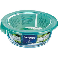 Petite boîte de conservation ronde hermétique 42 cl Keep'n Box + Couvercle Lagoon - Luminarc