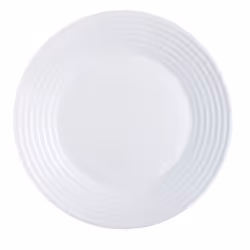 Luminarc Harena Ass Plat Grande 27 cm, Assiette, Rond, Verre trempé, Blanc, 270 mm, 270 mm