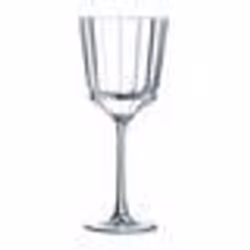 6 verres à pied de table 25cl Macassar - Cristal d'Arques - Kwarx design vintage