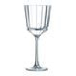 6 verres à pied de table 25cl Macassar - Cristal d'Arques - Kwarx design vintage