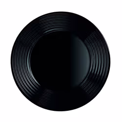 Assiette plate  Harena Noir - Luminarc - verre trempé extra résistant