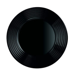 Assiette plate  Harena Noir - Luminarc - verre trempé extra résistant