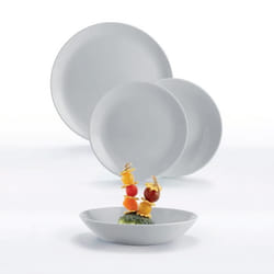 Luminarc Service de Vaisselle Diwali Granit Gris 18 Pièces Verre trempé