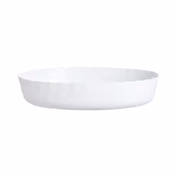 Plat à four ovale blanc 32X24cm Smart Cuisine Trianon 250°C  - Luminarc - Opale culinaire extra léger et résistant