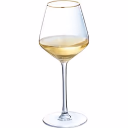4 verres à pied 38 cl Ultime Bord Or - Cristal d'Arques