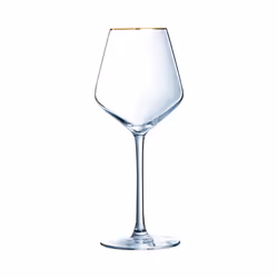 4 verres à pied 47 cl Ultime Bord Or - Cristal d'Arques