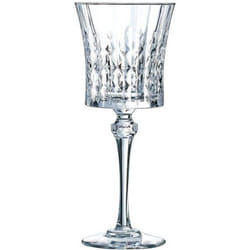 Verres à vin rouge et blanc - Cristal dArques - Lady Diamond - 27cl - Ultra transparent - Design vintage
