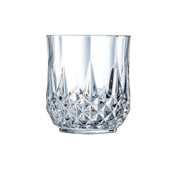 6 verres à eau vintage 32cl Longchamp - Cristal d'Arques - Verre ultra transparent au design vintage
