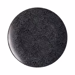 Assiette plate noire 25 cm Zoe - Luminarc