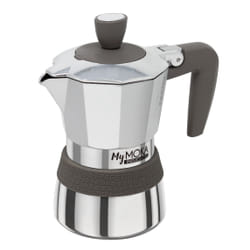 Pedrini MyMoka induction Cafetière à moka Marron, Acier inoxydable