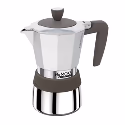 Pedrini MyMoka induction, Cafetière à moka, Marron, Acier inoxydable, Aluminium, Silicone, Acier inoxydable, 6 tasses, MyMoka ...