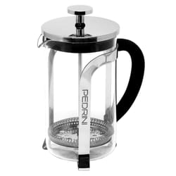 Pedrini 02CF107 machine à café manuelle Presse française 0,6 L Acier inoxydable, Transparent