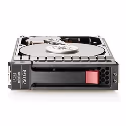 HPE 750GB, 3G, SATA, 7.2K rpm, LFF, 3.5-inch, Midline, 3.5", 750 Go, 7200 tr/min