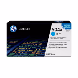 HP 504A toner LaserJet cyan authentique, 7000 pages, Cyan, 1 pièce(s)