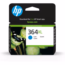 HP 364XL cartouche d'encre cyan grande capacité authentique, Rendement élevé (XL), Encre à colorant, 750 pages, 1 pièce(s)