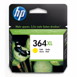 HP 364XL cartouche d'encre jaune grande capacité authentique, Rendement élevé (XL), Jaune, Encre à colorant, 1 pièce(s), 750 ...