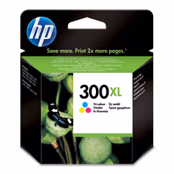 HP 300XL cartouche d'encre trois couleurs grande capacité authentique, Rendement élevé (XL), Encre à colorant, 440 pages, 1 p ...